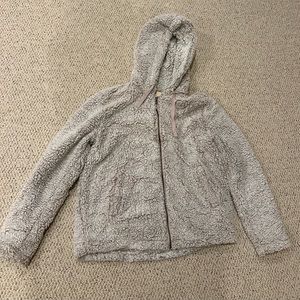Thread and Supply Light Pink Teddy Zipup Jacket